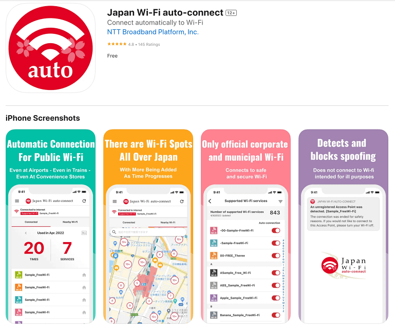 Japan Wi-Fi auto connect